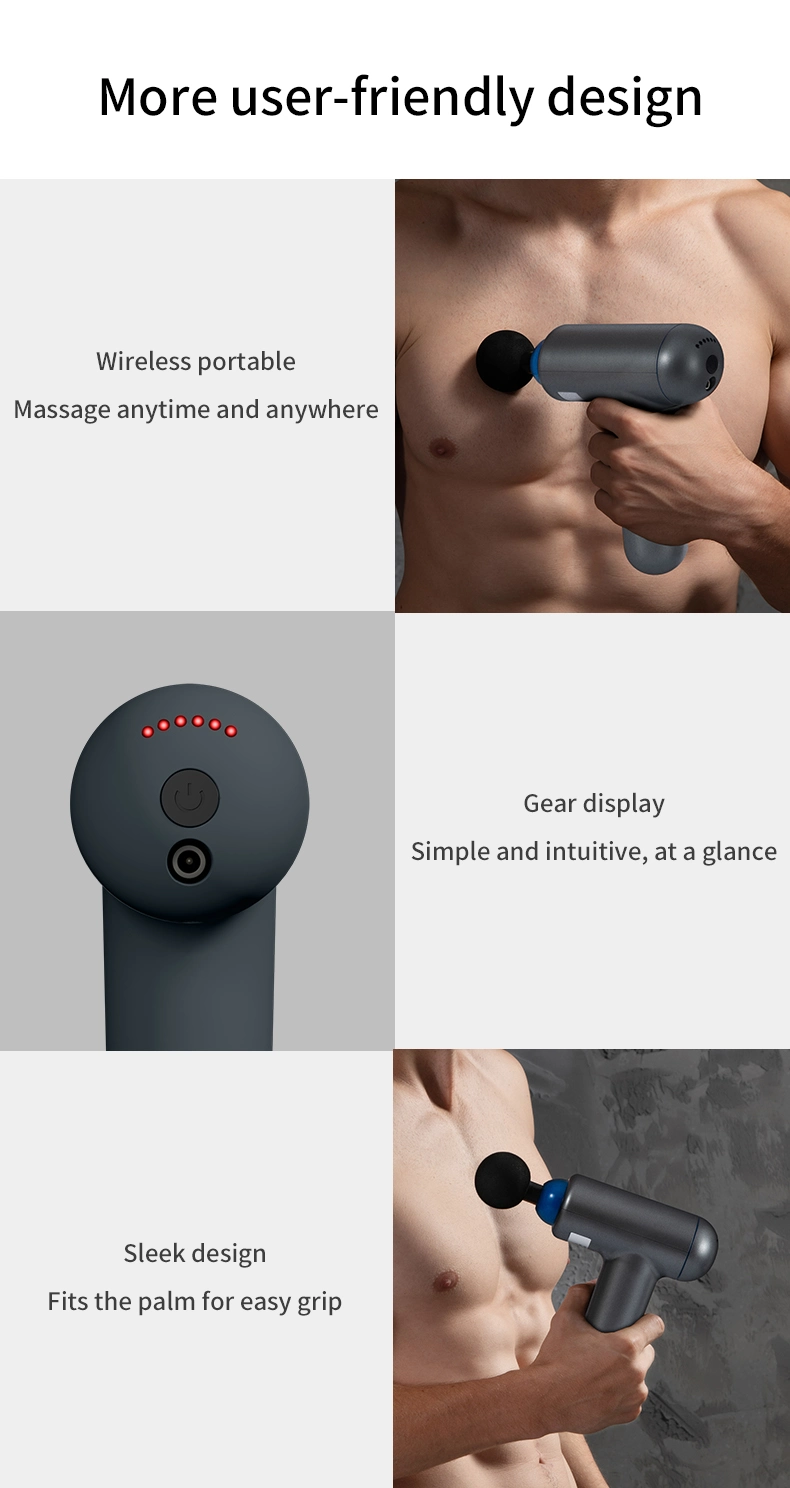 Mini Fascia Gun Muscle Vibration Deeply Back Neck Mini Massage Gun