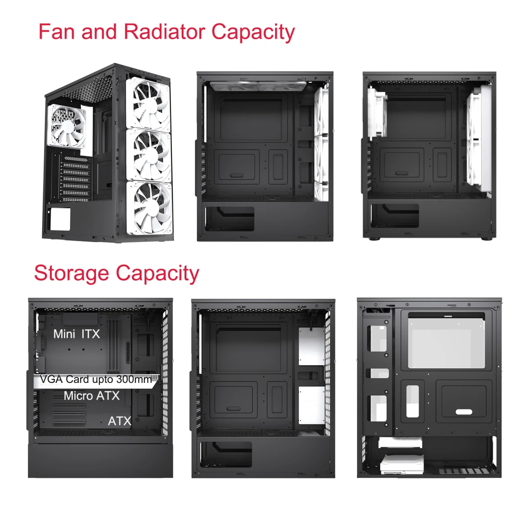 China Factory Direct Selling ATX Gaming Cases Computer Accessories