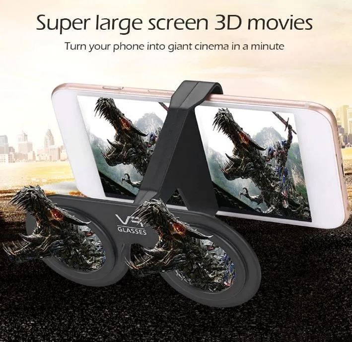 Folding Small Vr Glasses Mini Convenient Vr Panoramic Mobile Phone 3D Movie