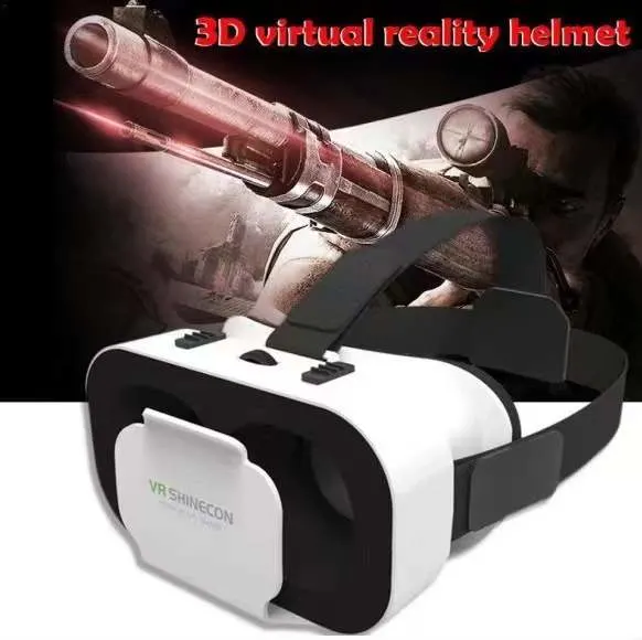 G05 Vr Shinecon Vr Glasses Universal Virtual Reality Glasses for Mobile Games 360 HD Movies Compatible with 4.7-6.53&prime;&prime; Smartphone