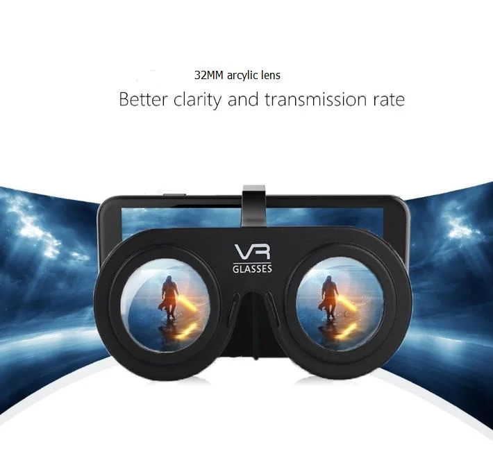 Folding Small Vr Glasses Mini Convenient Vr Panoramic Mobile Phone 3D Movie